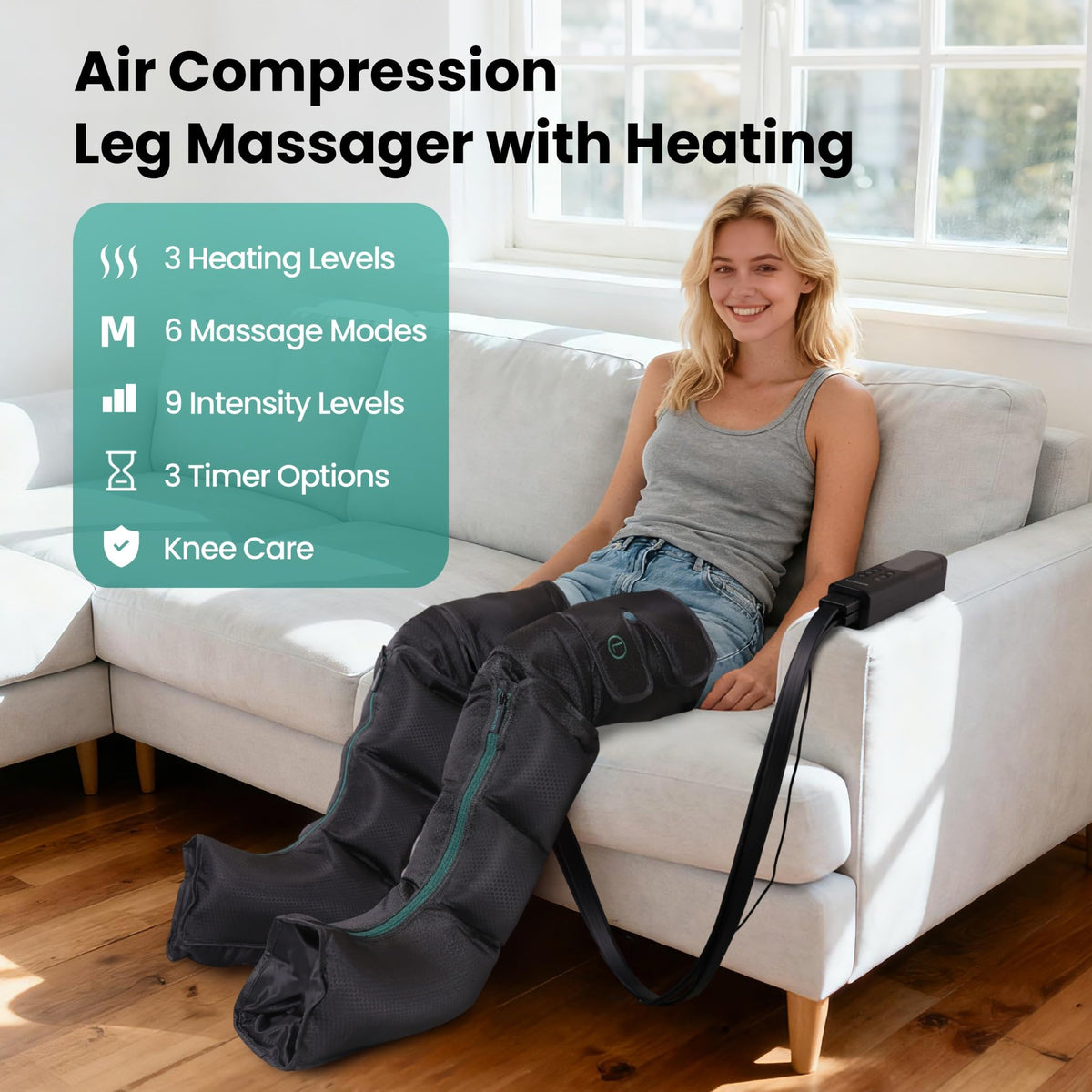 Leg Massager with Heat and Compression X95738
