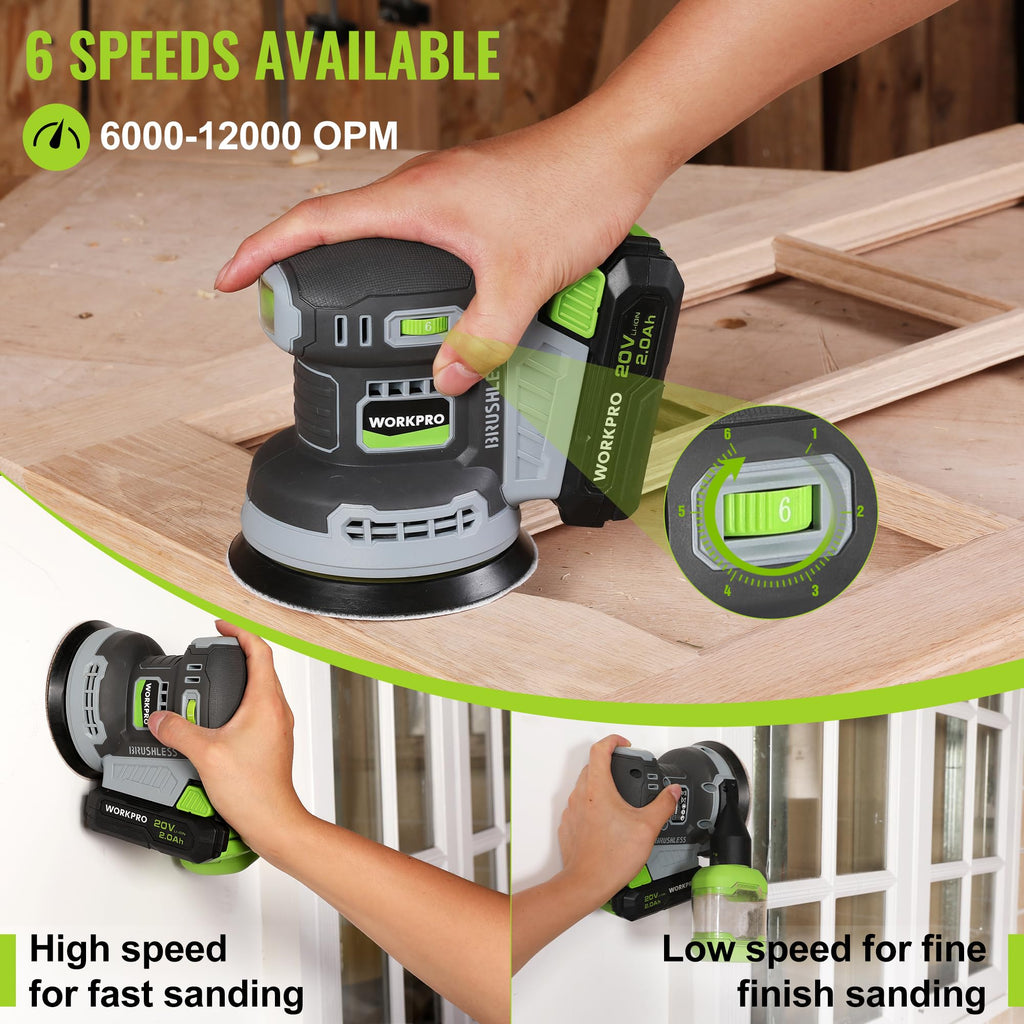 5-Inch Cordless Random Orbital Sander T23579