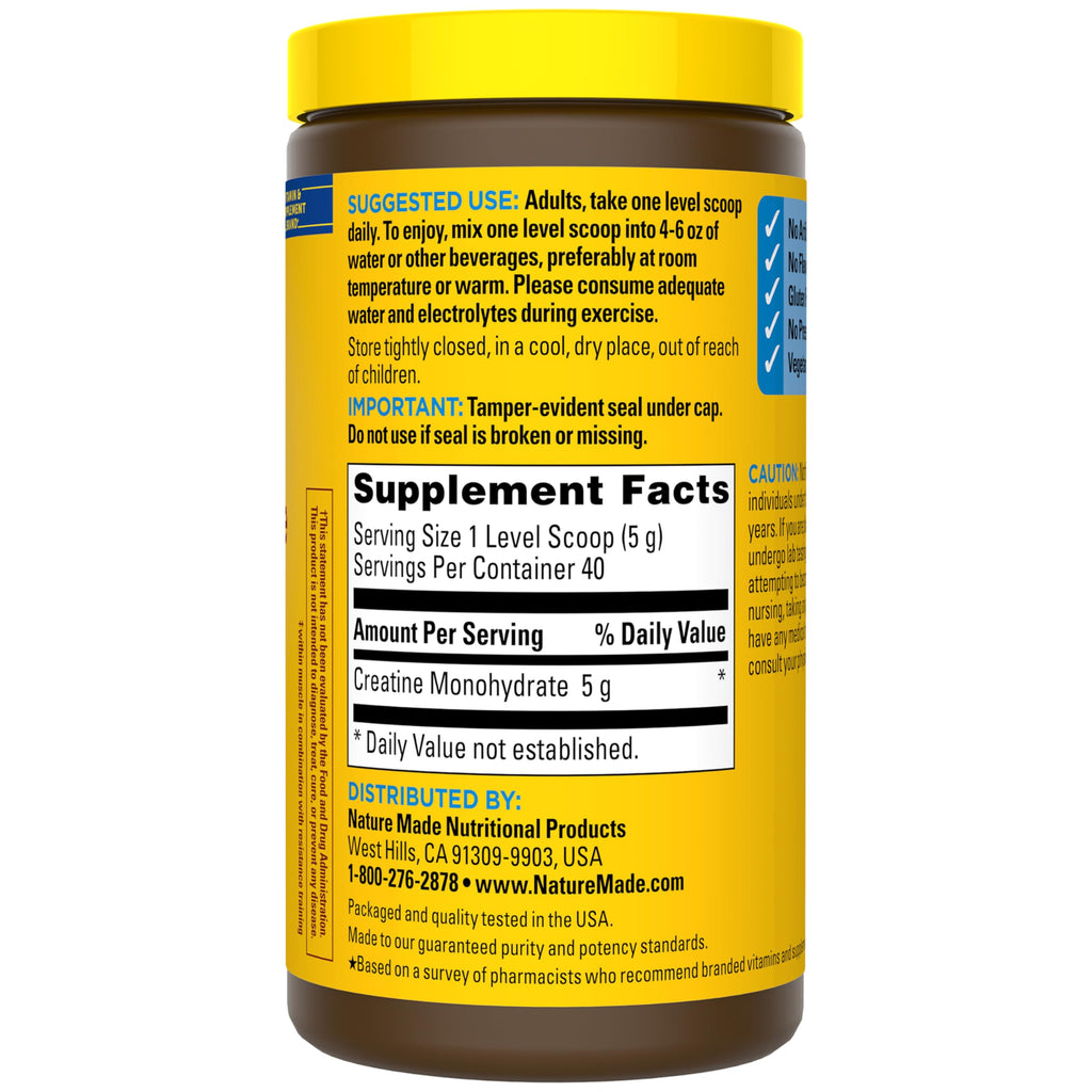 Micronized Creatine Monohydrate Powder 5g per Serving X796983