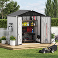 6 x 4 FT Waterproof Metal Outdoor Storage Shed V1695